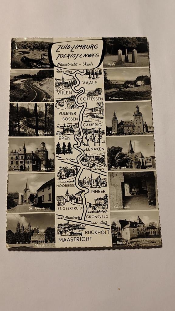 Nederland Zuid-Limburg Toeristenweg Maastricht - Vaals, Ophalen of Verzenden, 1940 tot 1960, Limburg