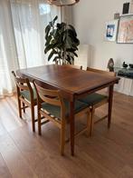 Vintage eettafel - Deens - Mid-century, Huis en Inrichting, Tafels | Eettafels, Ophalen, 100 tot 150 cm, 50 tot 100 cm, Zo goed als nieuw