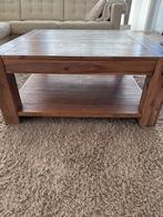 Salontafel Pronto Wonen - Houten vierkante tafel, Huis en Inrichting, Tafels | Salontafels, Gebruikt, Vierkant, Minder dan 50 cm