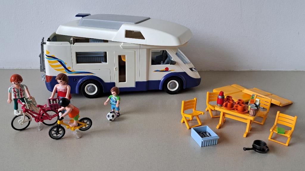 playmobil camper 4859, Ophalen of Verzenden, Gebruikt, Complete set