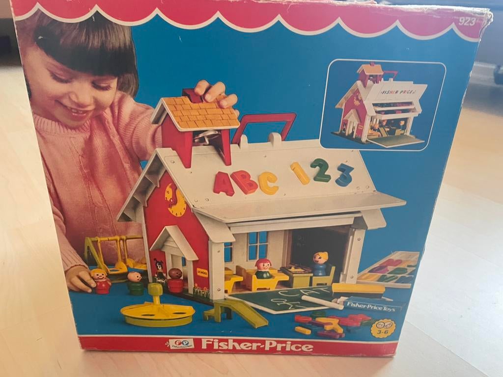 Fisher price school, Kinderen en Baby's, Speelgoed | Poppenhuizen, Ophalen of Verzenden, Gebruikt, Poppenhuis