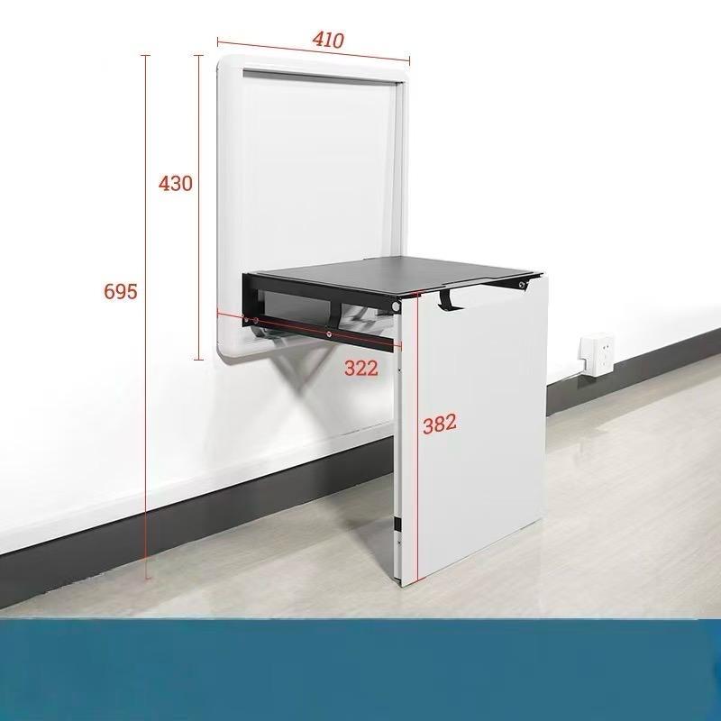 Inklapbare wandstoel voor hal of gang, Kunststof, Wit, Nieuw, Ophalen of Verzenden