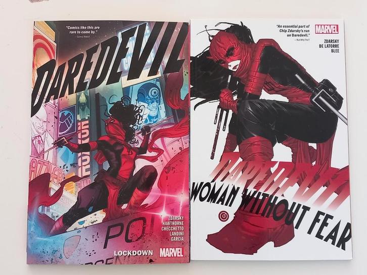 Daredevil - Lockdown / Woman Without Fear (Nijmegen oost), Boeken, Strips | Comics, Zo goed als nieuw, Meerdere comics, Amerika