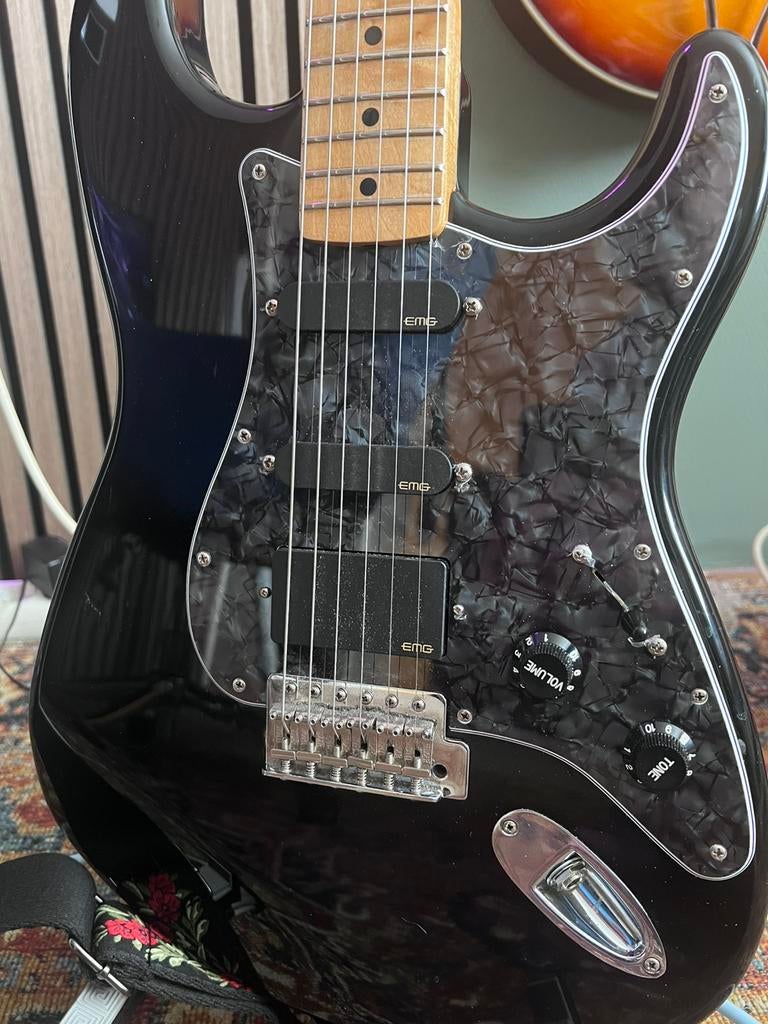 Fender USA stratocaster met EMG SL pickups en Fishman., Ophalen, Zo goed als nieuw, Solid body, Fender