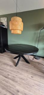 Ronde eettafel 150 doorsnede, Ophalen, Gebruikt, 150 tot 200 cm