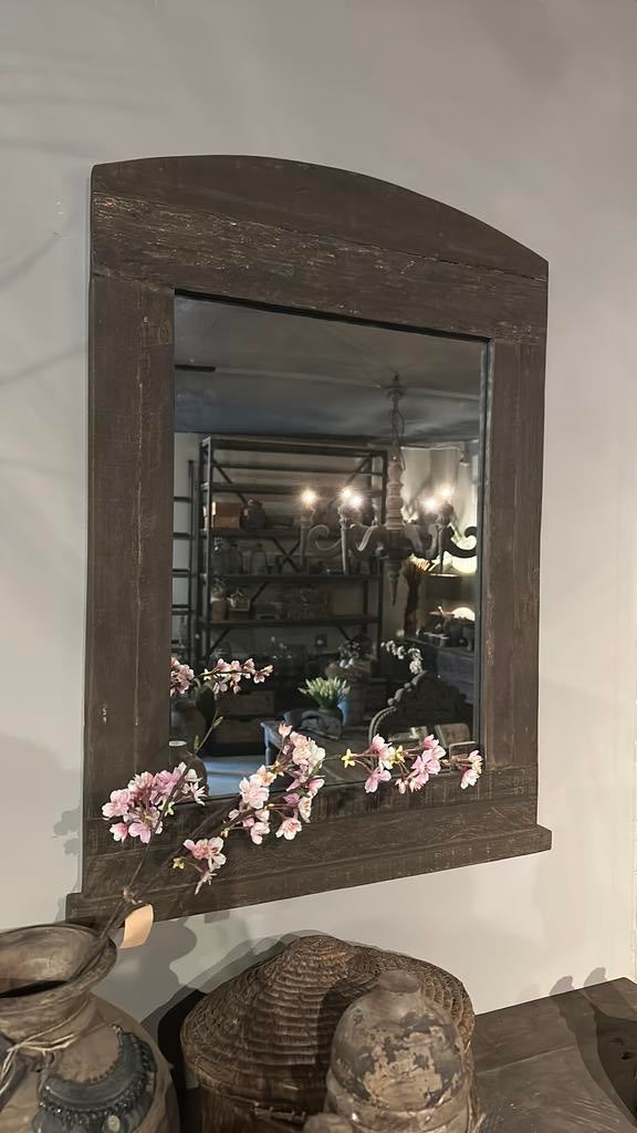 Spiegel in houten lijst uit india, Ophalen