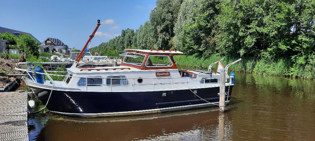 Crown Yacht Cruiser 775AK+ vetus 4 cyl , boegschroef, Ophalen, Gebruikt, Staal, Binnenboordmotor