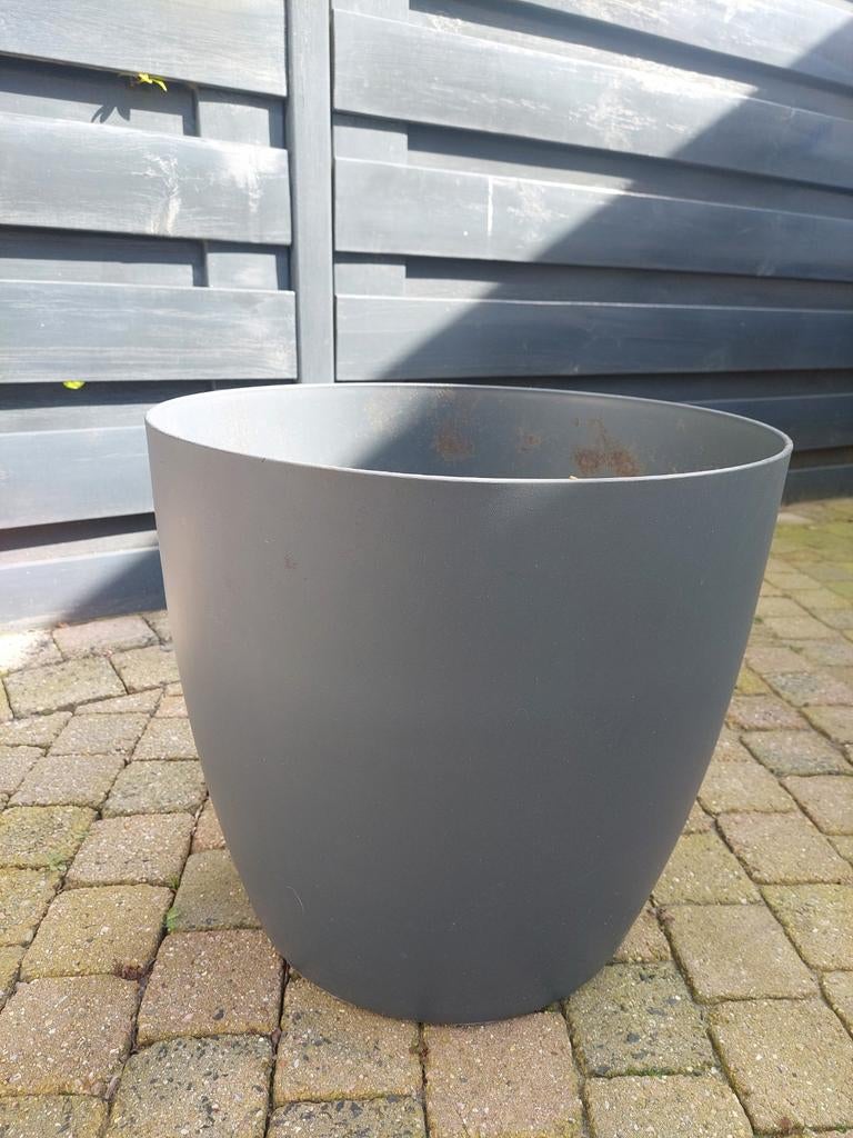 Elho brussels rond wielen 47cm antraciet, Ophalen, Kunststof, Gebruikt, Minder dan 60 cm