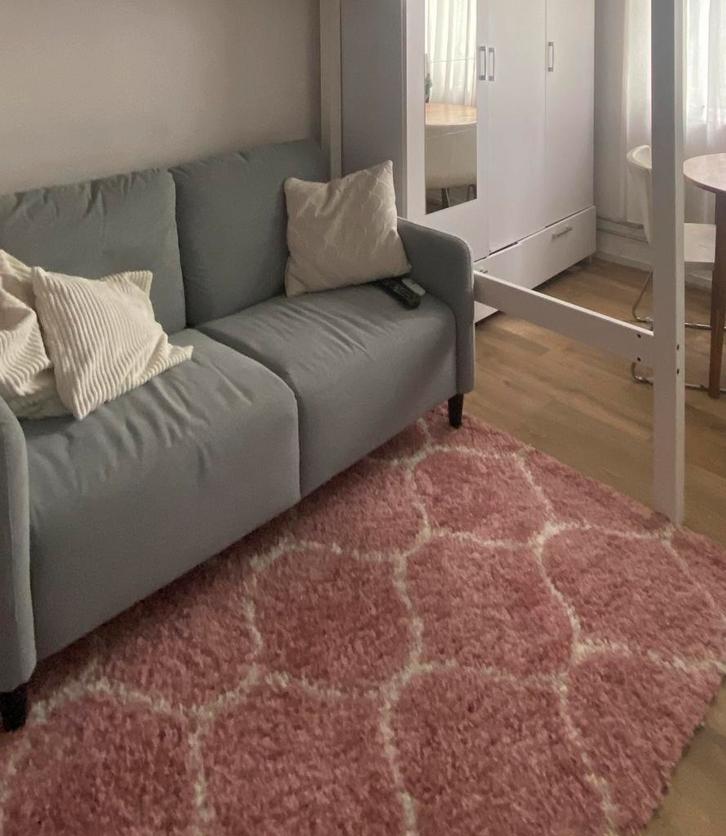 Volero Berber vloerkleed Roze/Crème - Agadir Circle, Huis en Inrichting, Stoffering | Tapijten en Kleden, Zo goed als nieuw, 100 tot 150 cm
