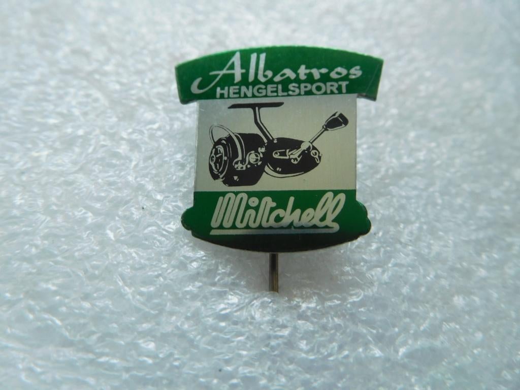 speldje albatros hengelsport Mitchell, Verzamelen, Verzenden, Zo goed als nieuw, Overige onderwerpen