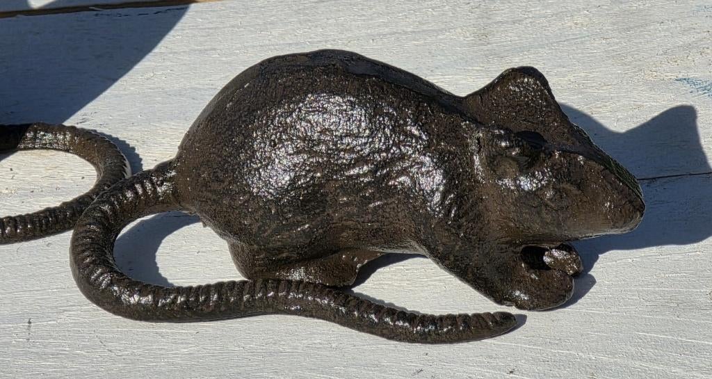 3 MUIZEN / gietijzer / setprijs, Dierenbeeld, Nieuw, Metaal, Info@huisentuindecoratiemarie.nl