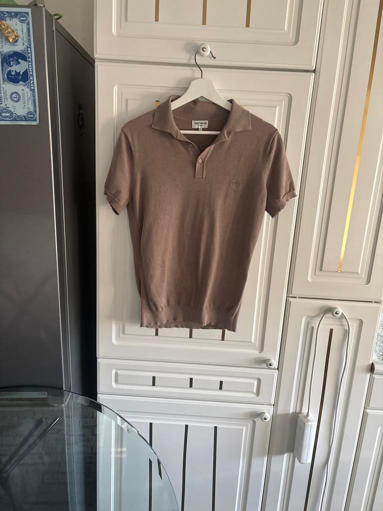 Sauvage L'Uomo Polo Shirt - Maat M, Kleding | Heren, Polo's, Ophalen of Verzenden, Zo goed als nieuw, Maat 48/50 (M), Bruin