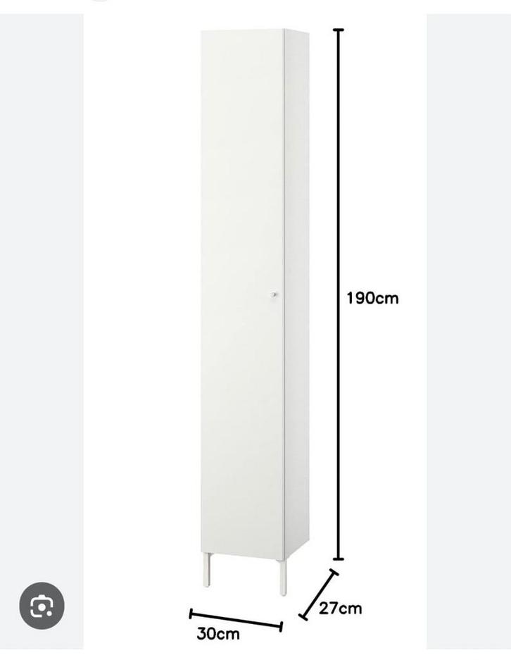 IKEA badkamer hoge kast in goede staat, Huis en Inrichting, Badkamer | Badkamermeubels, Zo goed als nieuw, (Half)hoge kast, 150 tot 200 cm