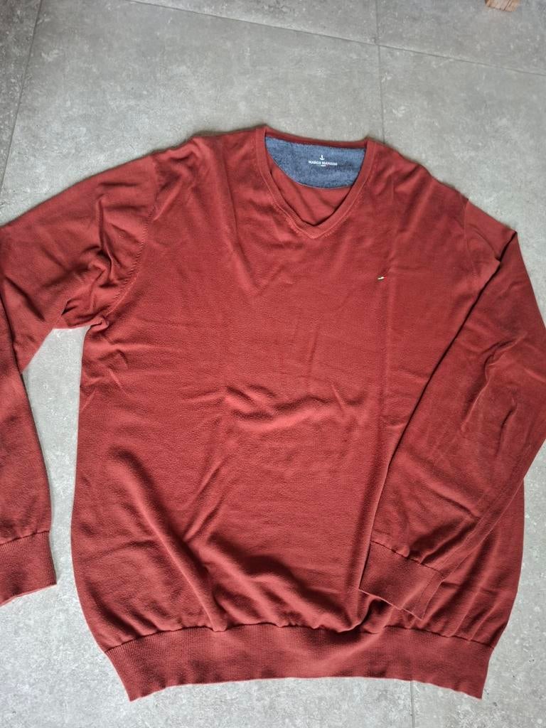 Heren trui MARCO MANZINI grote maat, 60, 4XL, Ophalen of Verzenden, Zo goed als nieuw, Overige maten, Blauw