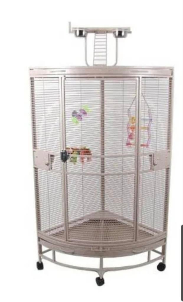 Te koop zo goed als nieuwe papegaaienkooi, Ophalen of Verzenden, Zo goed als nieuw, Metaal, Vogelkooi
