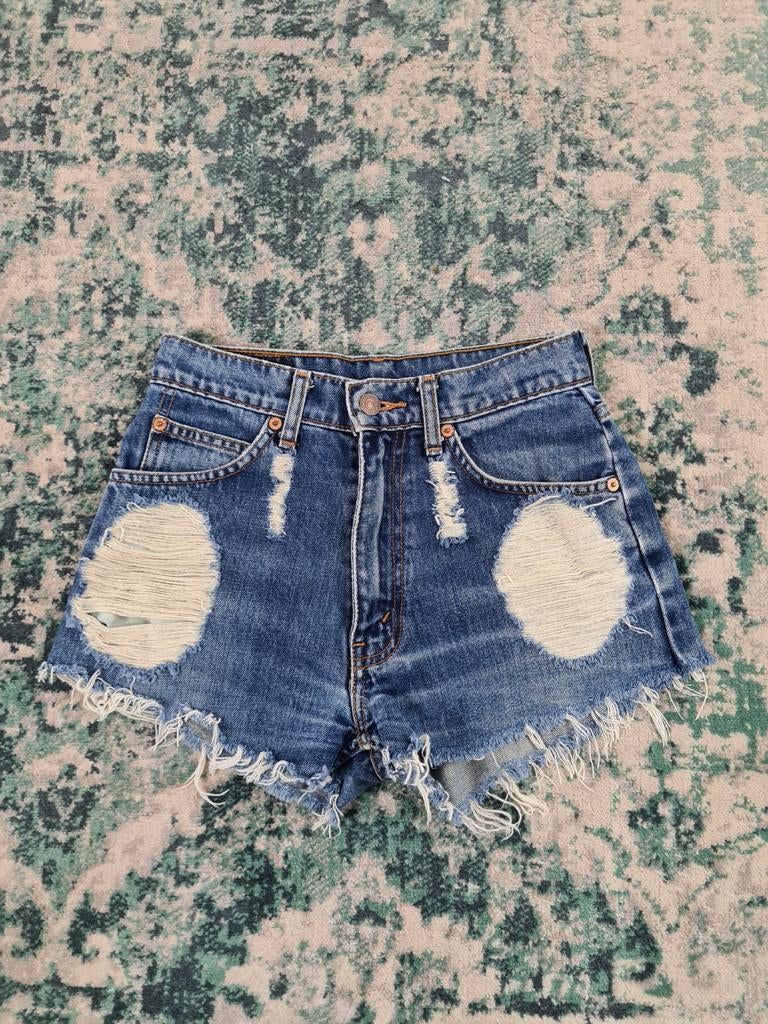 Levi's 854 W24 WMN Tulsi24 Blauw Korte Broek, Blauw, Ophalen of Verzenden, Zo goed als nieuw, W27 (confectie 34) of kleiner