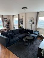 Hoekbank Velvet Antraciet met 8 sier kussens, Ophalen, Zo goed als nieuw, Stof