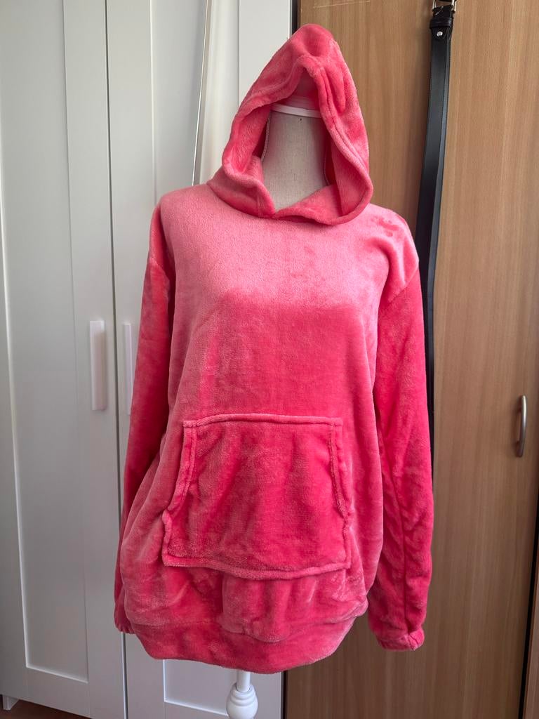 Dames roze velours trui - Maat XL, Kleding | Dames, Ophalen of Verzenden, Zo goed als nieuw, Maat 46/48 (XL) of groter, Roze