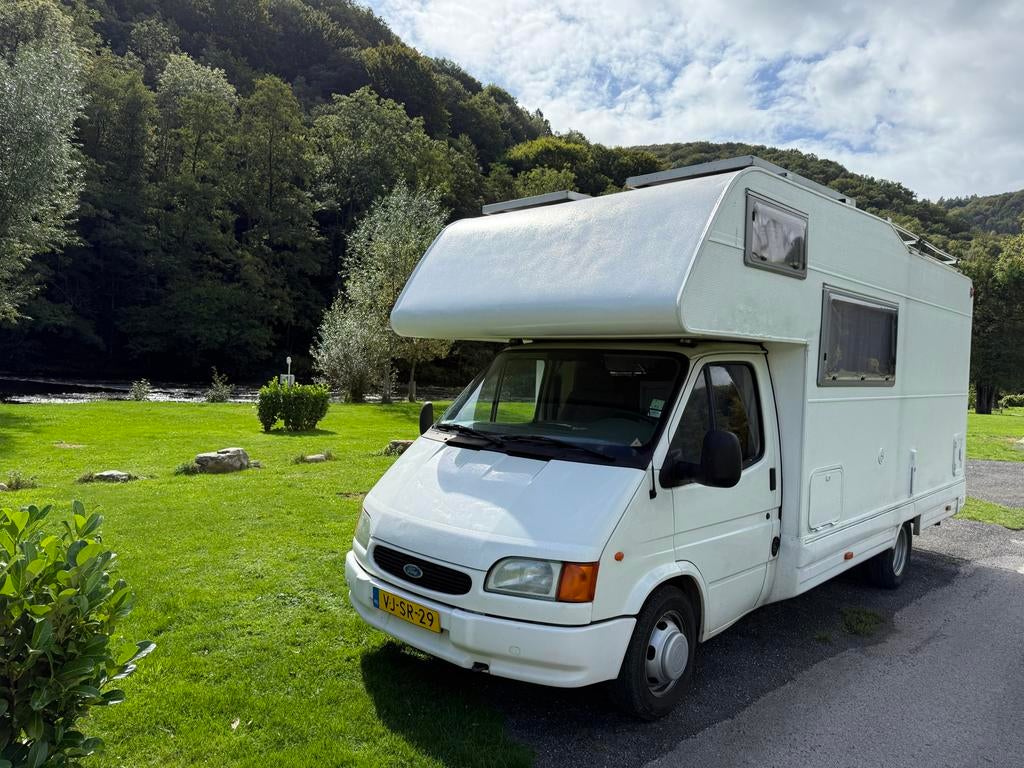 Ford Transit Alkoof Camper 1996, Caravans en Kamperen, Campers, Alkoof, Ringverwarming, Boiler, Particulier