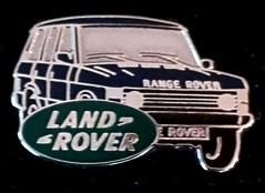 Landrover- Range Rover pin- donkerblauw emaille, Verzenden, Nieuw, Transport, Speldje of Pin