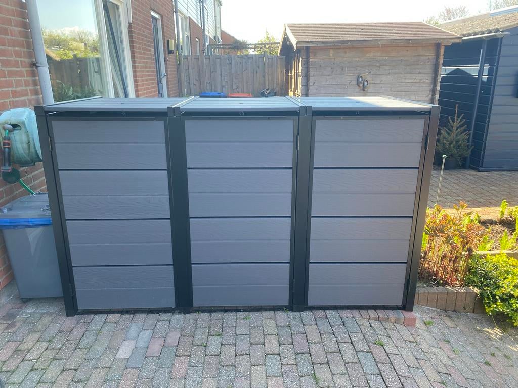 Kliko ombouw/berging kunststof 3 x 240L - Nieuw in doos, Ophalen, Nieuw, Kunststof, Containerberging