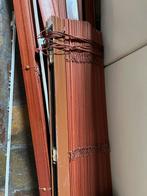 Houten lamellen (3 stks) met rails, op hoogte verstelbaar, Ophalen, Gebruikt, Bruin, 200 cm of meer