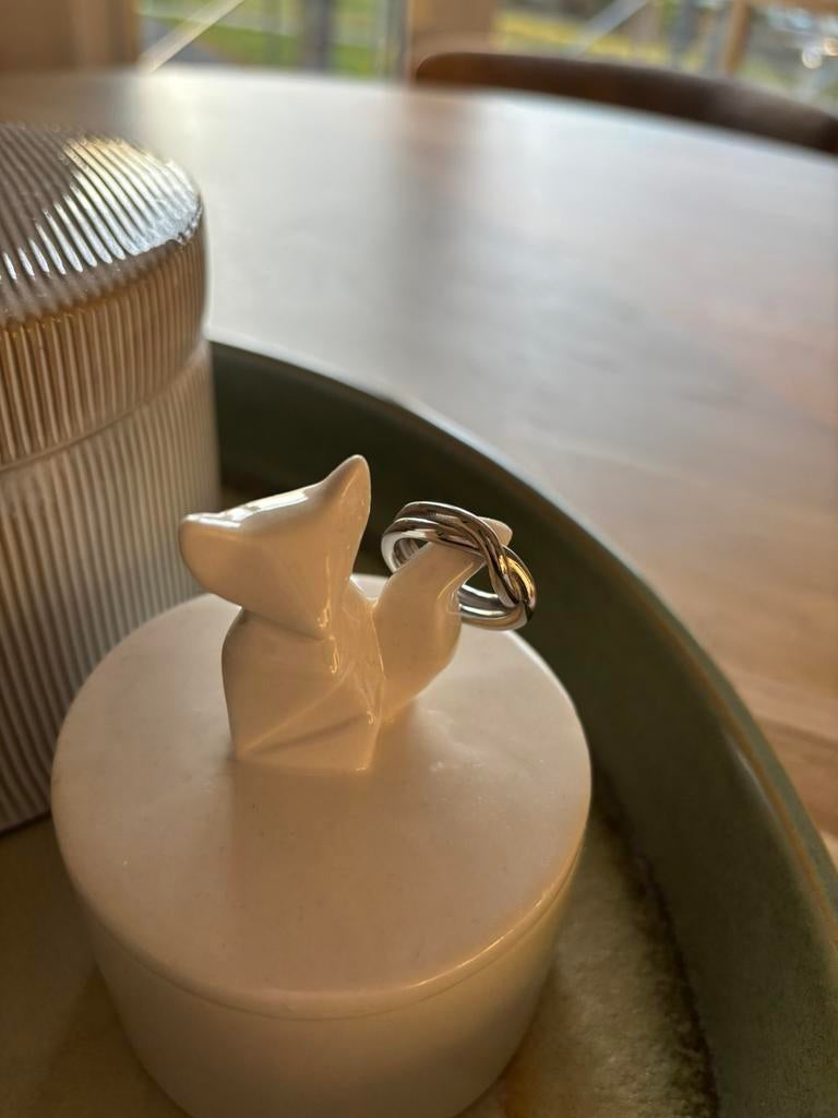 Te koop: zilverej ring maat: 17, Ophalen of Verzenden, Zo goed als nieuw