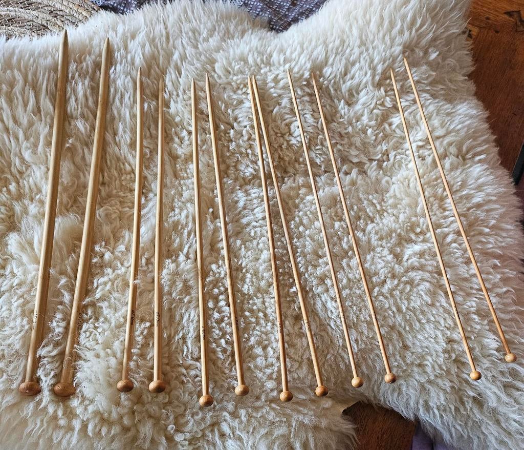 Bamboe breinaalden set (10-7-6-5-4 en 3,5), Ophalen of Verzenden