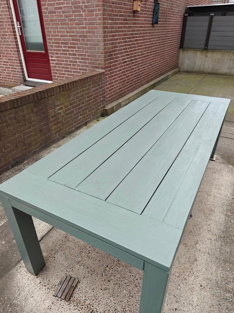 Een eettafel en een bijzettafel, Tuin en Terras, Tuinsets en Loungesets, Ophalen, Gebruikt, Bijzettafel