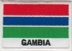 Gambia vlag stoffen opstrijk patch embleem, Ophalen of Verzenden, Nieuw