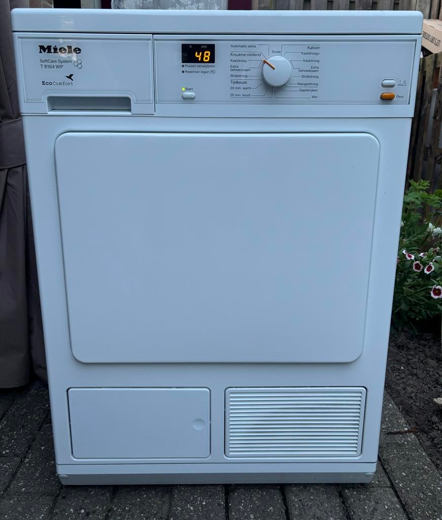 Miele Droger T 8164 WP - Prima staat,, Witgoed en Apparatuur, Wasdrogers, Ophalen, 6 tot 8 kg, Gebruikt, Voorlader