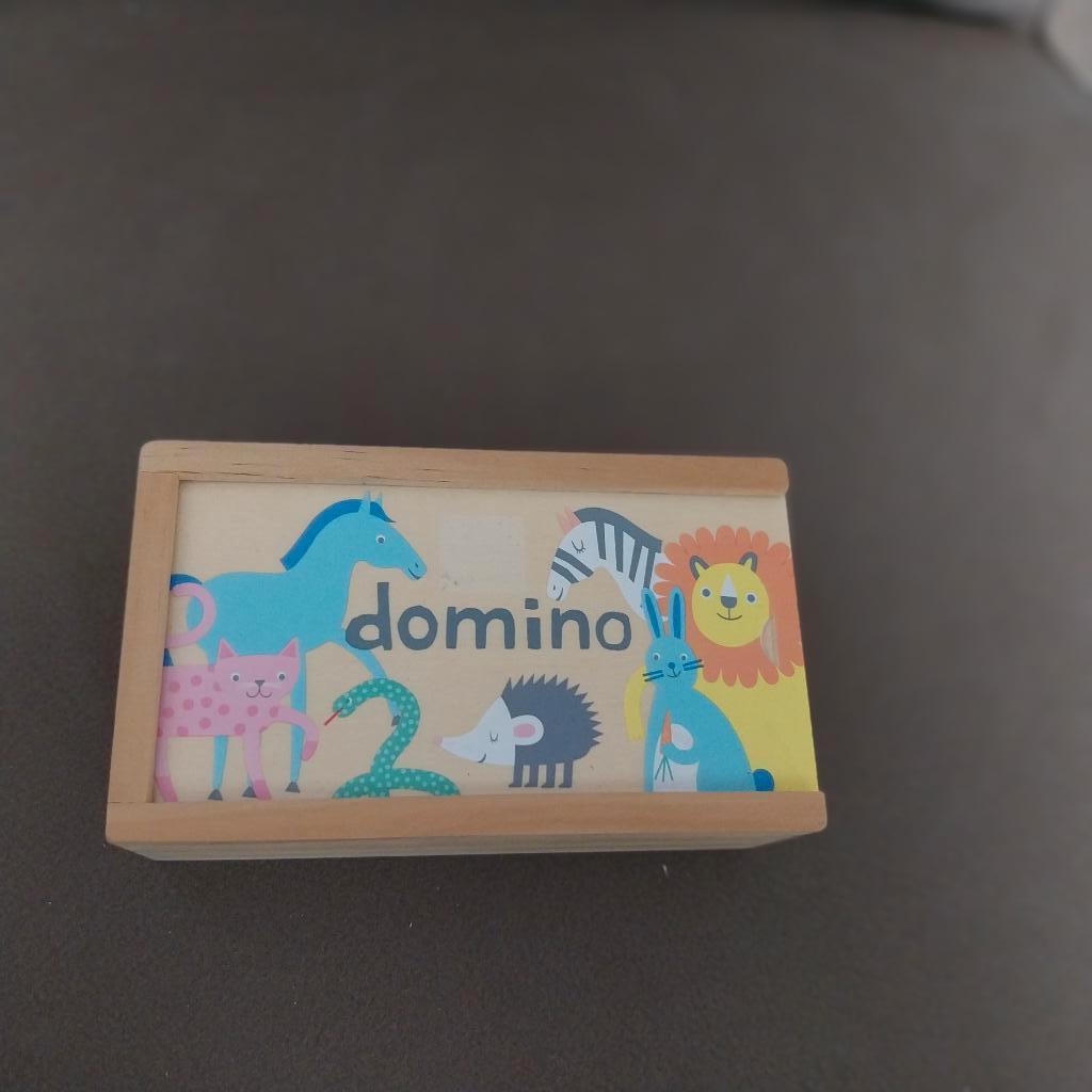 Domino dieren van hout (gebruikt maar nog in nieuwstaat), Kinderen en Baby's, Speelgoed | Houten speelgoed, Ophalen of Verzenden