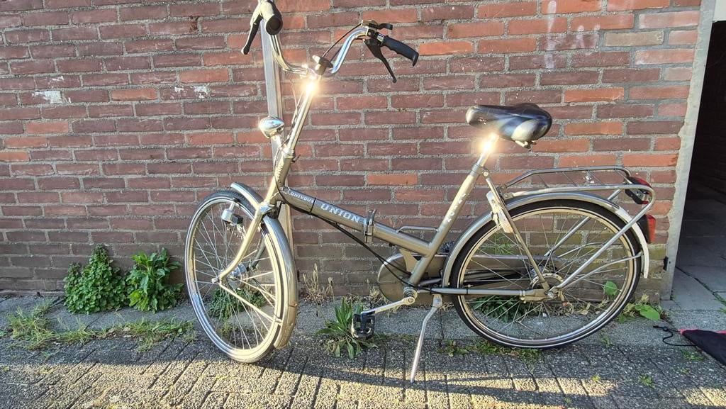 Union vouwfiets oldtimer met versnelling, 20 inch of meer, Gebruikt, Versnellingen, Deels opvouwbaar