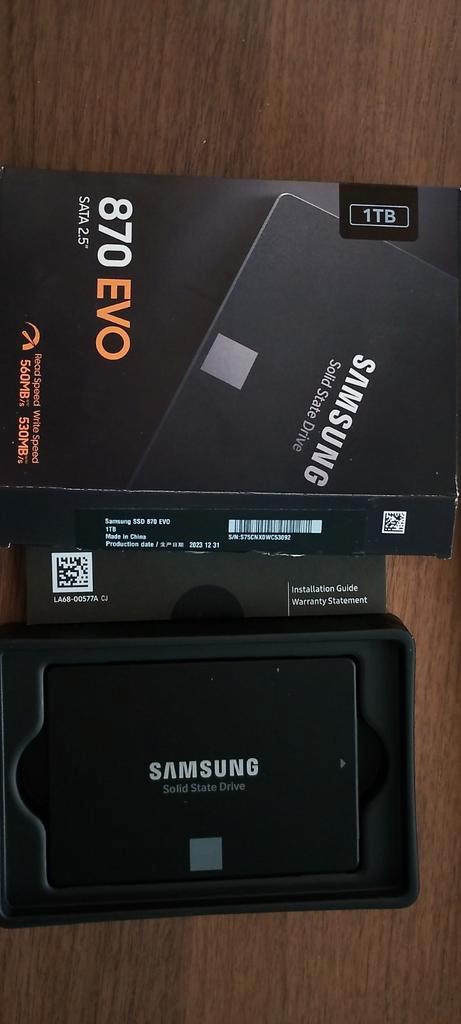 Samsung 870 EVO 1TB SATA 2.5" SSD - Nieuw in doos, Computers en Software, Harde schijven, Nieuw, Desktop, Ophalen of Verzenden