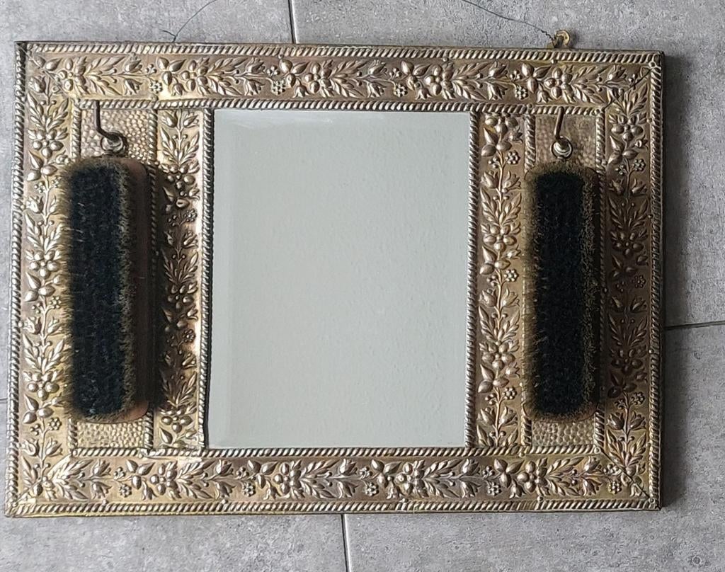 Vintage halspiegel, Huis en Inrichting, Minder dan 50 cm, Ophalen of Verzenden, Zo goed als nieuw, Minder dan 100 cm