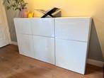 IKEA Besta Dressoir Hoogglans Wit, Ophalen, Kunststof, Gebruikt, 150 tot 200 cm