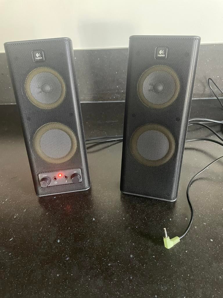 Logitech X140 PC speakers, Computers en Software, Pc speakers, Gebruikt, Ophalen of Verzenden