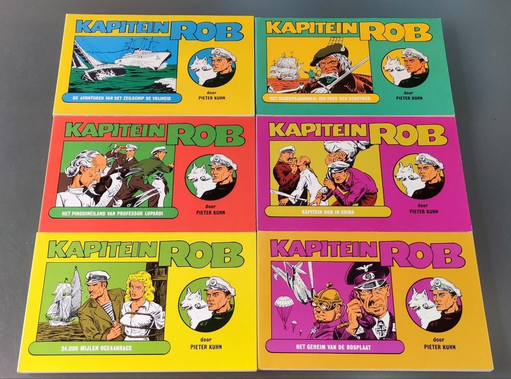 Kapitein Rob - complete Skarabee uitgaven, Complete serie of reeks, Ophalen of Verzenden, Zo goed als nieuw, Pieter Kuhn