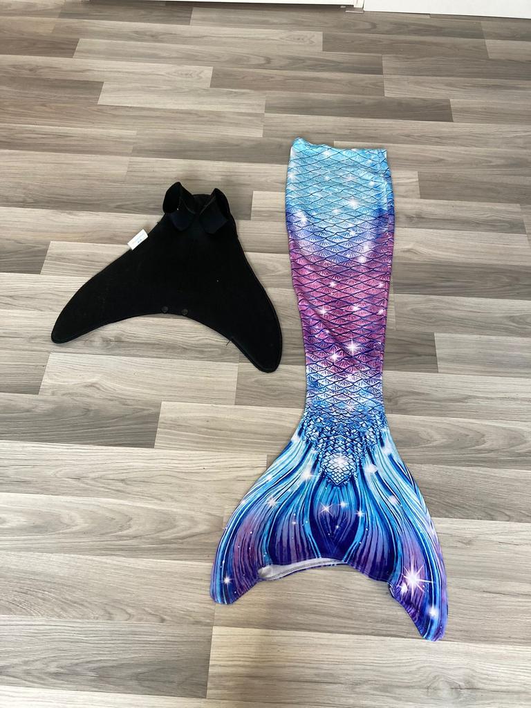Zeemeerminnenstaart met Monovin, Jongen of Meisje, One size, Ophalen of Verzenden, Zo goed als nieuw