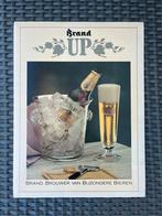 Vintage kartonnen reclamebord voor Brand Up, Verzamelen, Biermerken, Ophalen of Verzenden, Zo goed als nieuw, Reclamebord, Plaat of Schild