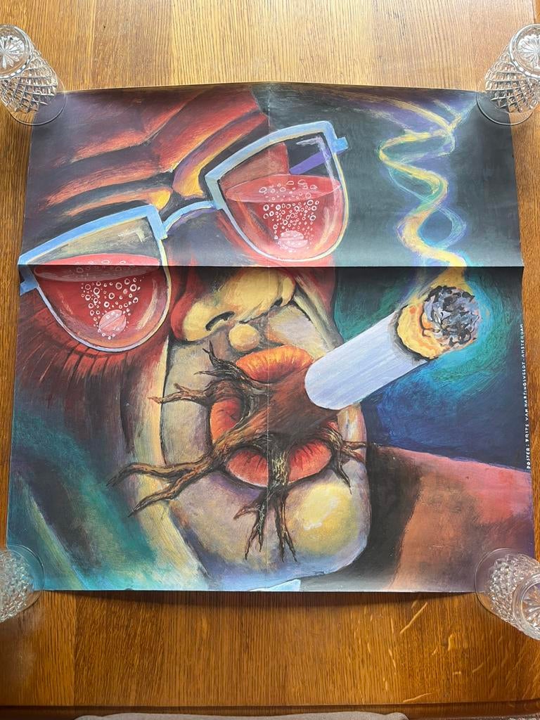 Poster kunst van Frits Amsterdam, Ophalen of Verzenden