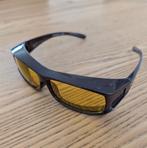 Overzetbril/fit over model, gele glazen, night vision bril, Sieraden, Tassen en Uiterlijk, Zonnebrillen en Brillen | Dames, Overige merken