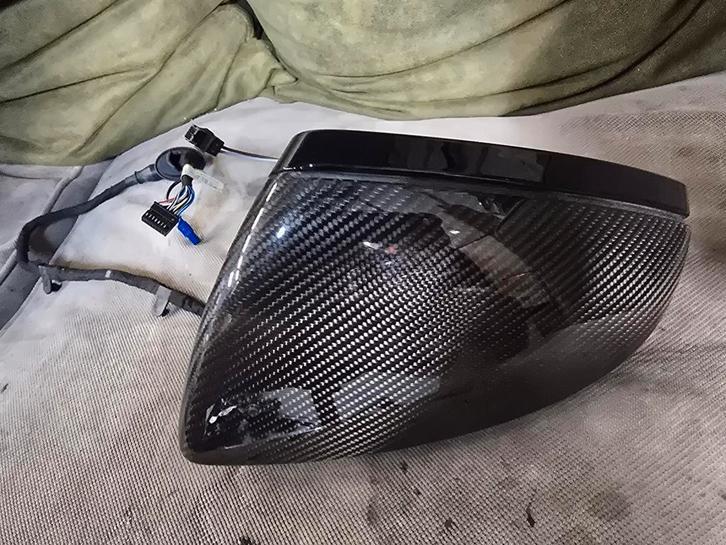 Buitenspiegel links Audi A6/S6/RS6 C8 bj 2019-heden Karbon!, Auto-onderdelen, Spiegels, Audi, Gebruikt, Sidali047@hotmail.com