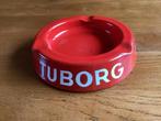 Emaille asbak Tuborg bier, Verzamelen, Ophalen of Verzenden, Gebruikt