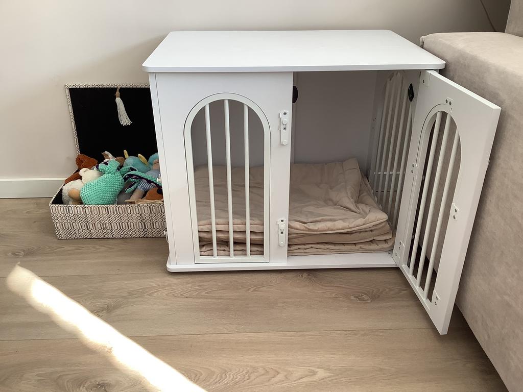 Luxe houten hondenbench, Ophalen, Minder dan 65 cm, Minder dan 75 cm, Nieuw