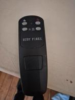 Elektrische openhaard met verwarming en afstandsbediening, Ophalen, Gebruikt, Inbouwhaard, Elektrische haard