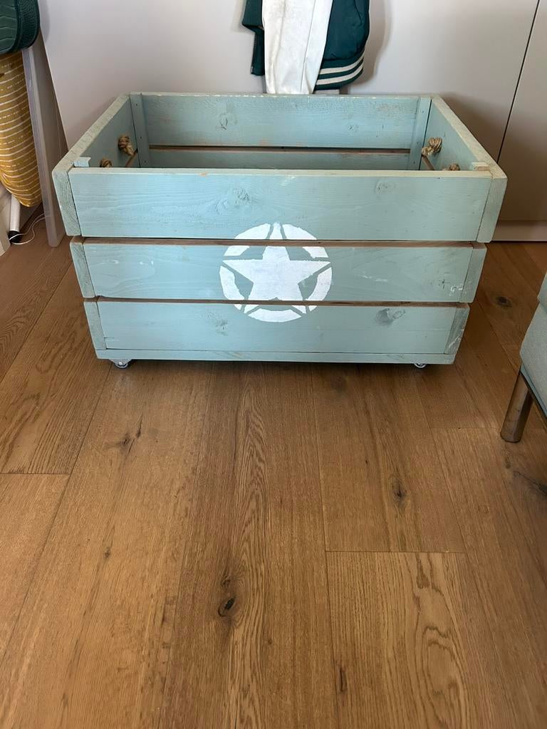 Houten Speelgoedkist, Ophalen, Zo goed als nieuw, 50 tot 100 cm, Minder dan 50 cm