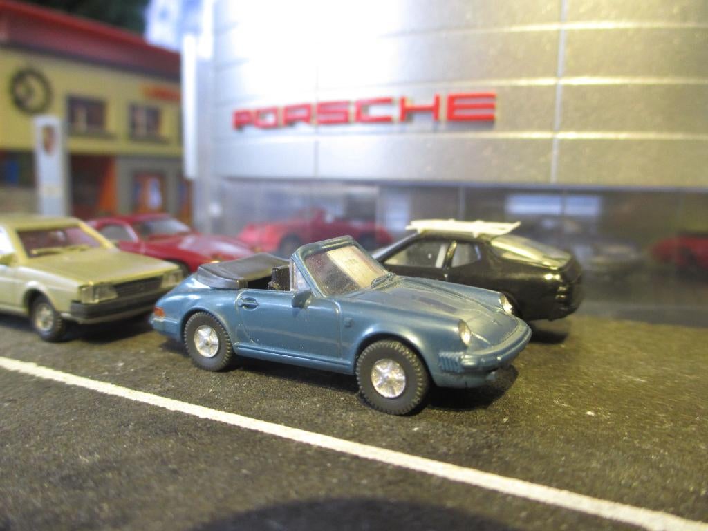 Porsche 930 911 SC Cabrio - Wiking metallic-blauw, Ophalen of Verzenden, Zo goed als nieuw, Auto, Wiking