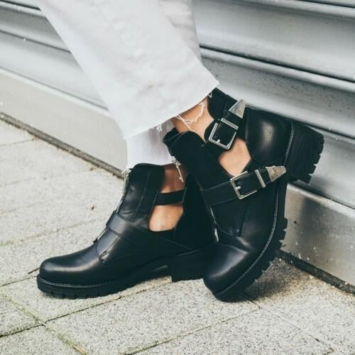 Sacha Cut out Boots Laarzen Leer maat 39, Kleding | Dames, Schoenen, Zwart, Lage of Enkellaarzen, Ophalen of Verzenden, Zo goed als nieuw