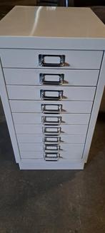 Metalen ladekast met 9 laden - Grijs, Ophalen, Minder dan 50 cm, Gebruikt, 5 laden of meer